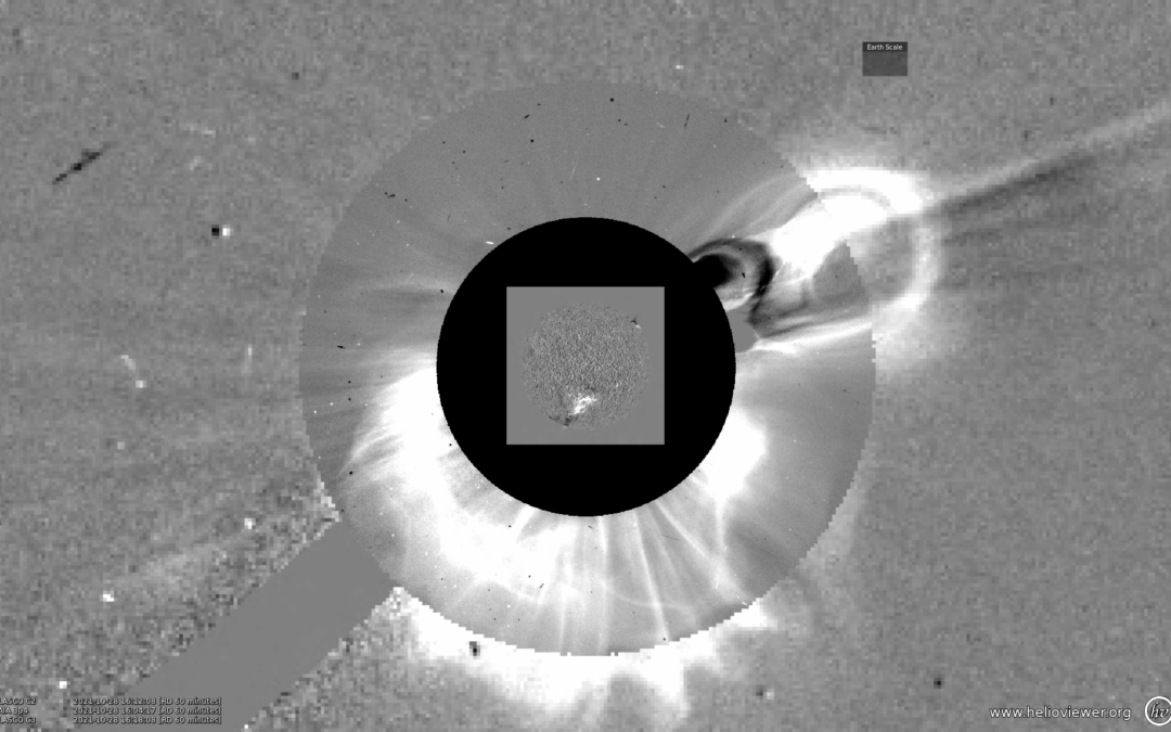 Réveil du Soleil,  la montée d’intensité du cycle 25 génère  une éjection « cannibale » en direction de la Terre